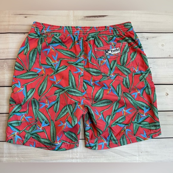 Trunks Surf & Swim Men's Tropical Shorts Bird of Paradise size Large - Picture 2 of 8